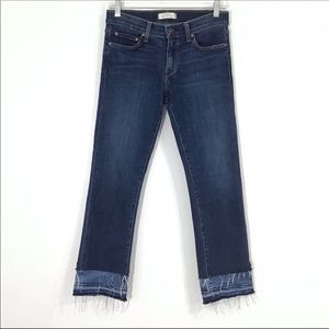 Principle Denim Innovators Jeans Double Raw Frayed Hem American Made Size 27